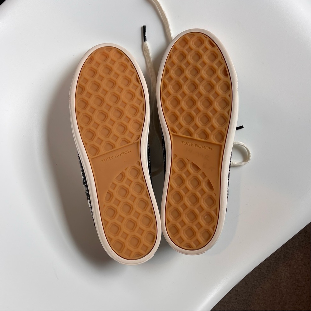 Tory Burch !Fun! Gingham Tennis Shoes - Picture 7 of 12
